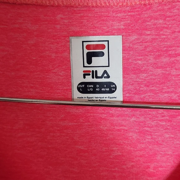 Fila Pink Heathered Pickpeball T-Shirt - Picture 3 of 5